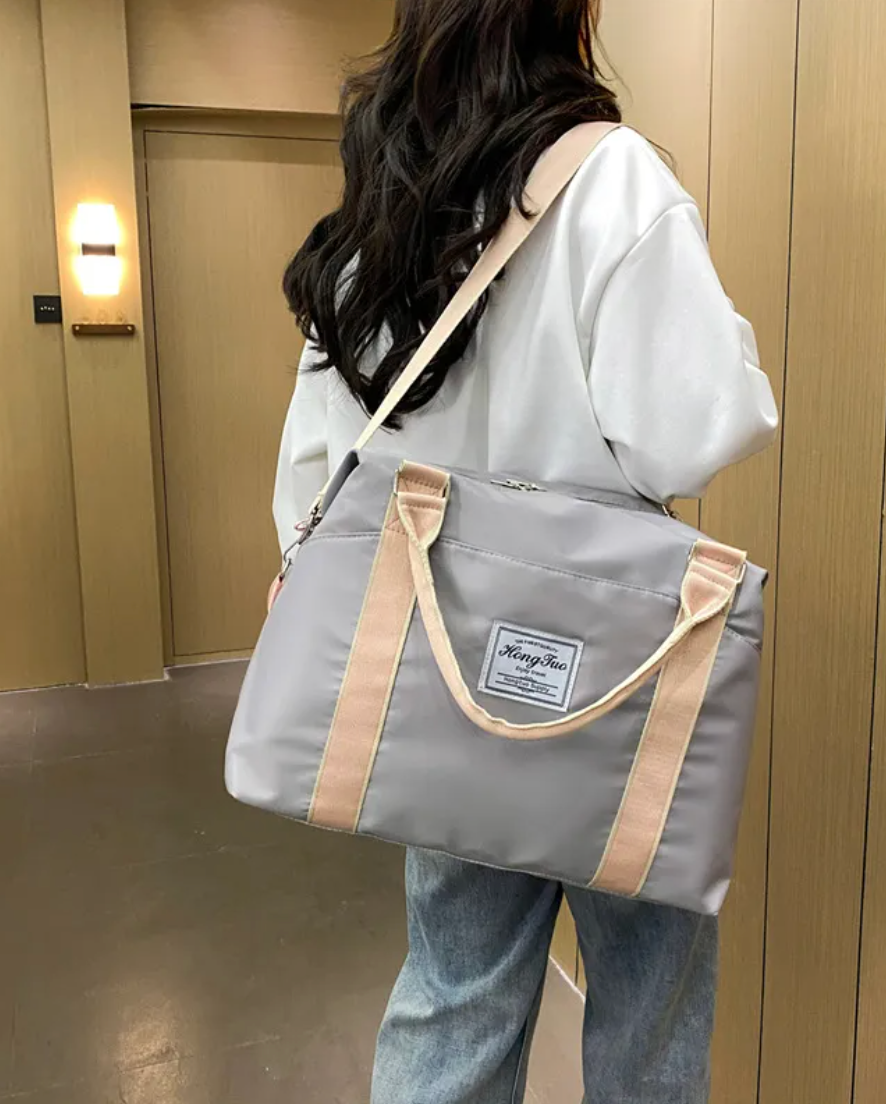 The Carry Training Bag - Gray and Pink